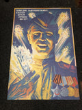 VINTAGE SOVIET RUSSIAN MILITARY POSTER SOLDIER WAR MEDAL ORDER VICTORY 38.5”x26”0