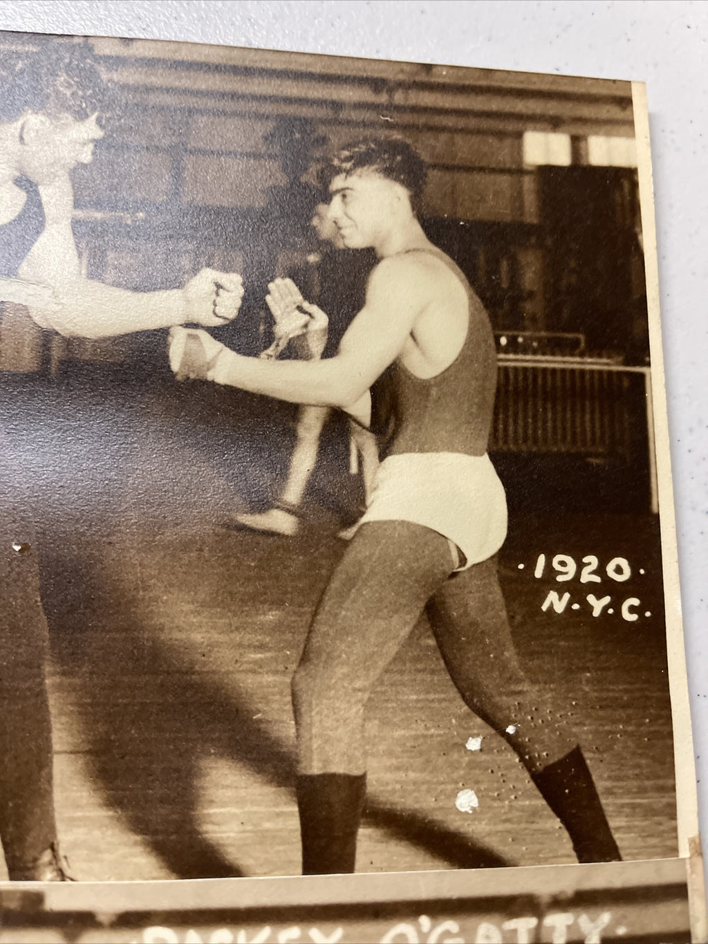 1920 Jack Dempsey Packey O’gatty Original Vintage Boxing Photo3
