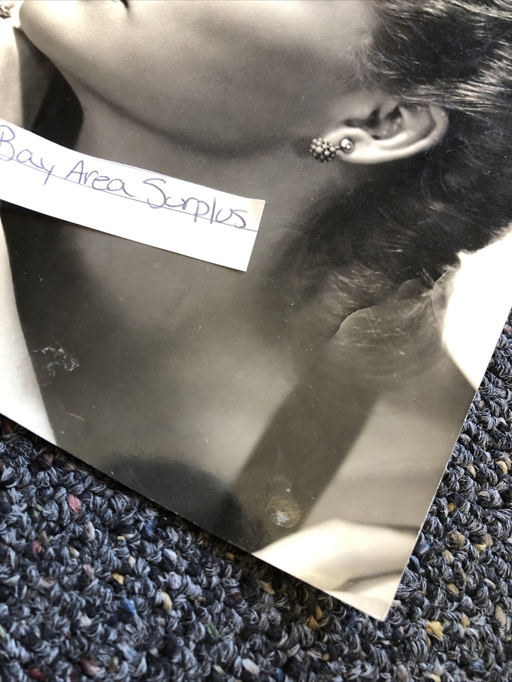Vintage Rare Original Unpublished Photo Of ANN SHERIDAN Glamour Shot 8.5”x7”3