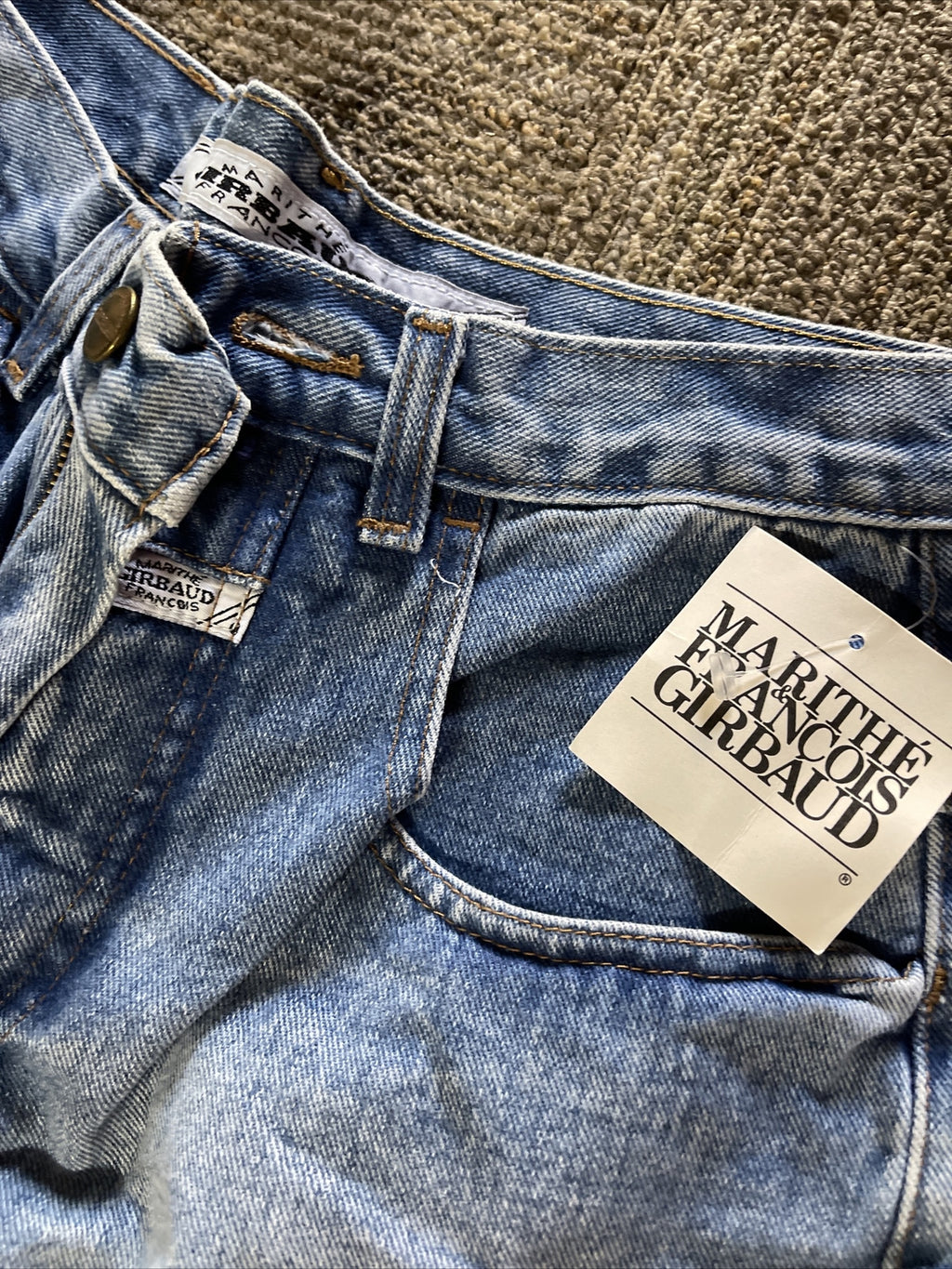 new old stock 1990 MARITHE FRANCOIS GIRBAUD Womens Jeans Size 5/6 Denim USA1