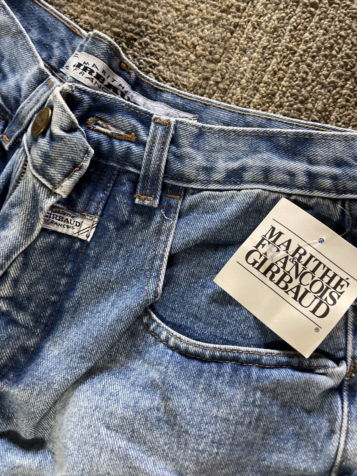 new old stock 1990 MARITHE FRANCOIS GIRBAUD Womens Jeans Size 5/6 Denim USA1
