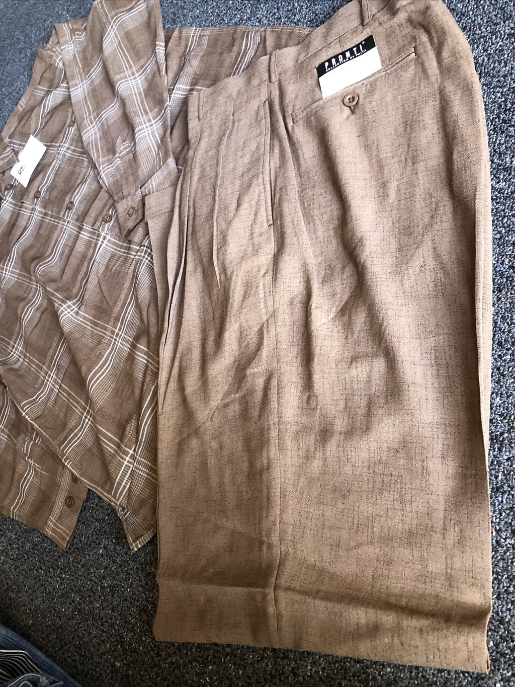 Vintage 90’s NOS Pronti Mens Casual Set Pelle Pelle Era Size L2