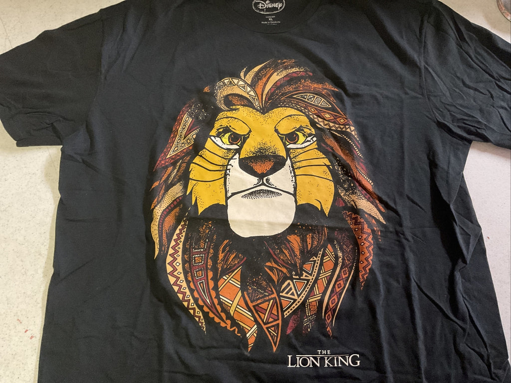 The Lion King T-Shirt Walt Disney Simba Black Adult XL1