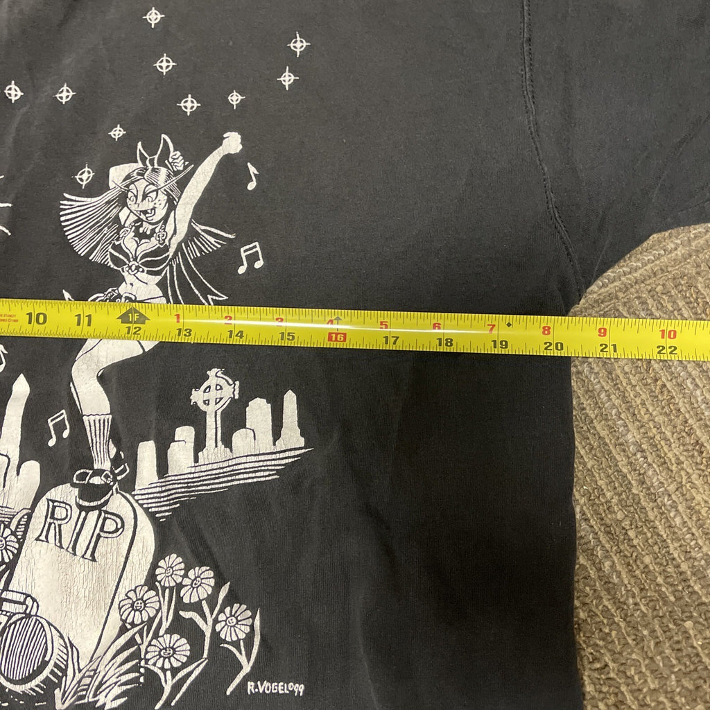 Vintage 1999  VAMPIROONI  T-shirt Black XL Vogel Hard To Find7