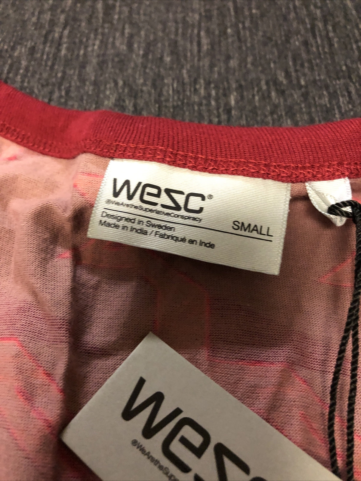 NWT WeSC Mens Tank Top Sleeveless Regular Fit Red/Orange Size Small2