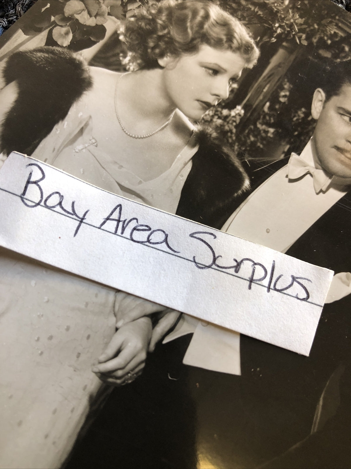 Rare Original Unpublished Photo Of RONALD COLMAN & ELISSA LANDI 5”x4”5