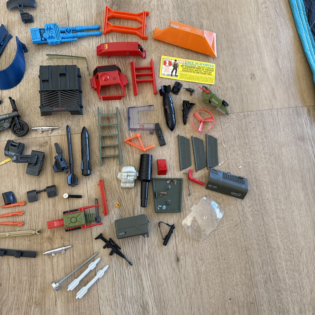 Vintage G.I. Joe ARAH Parts Lot -figure Parts  Ninja Force, Beach Head, DialTone3