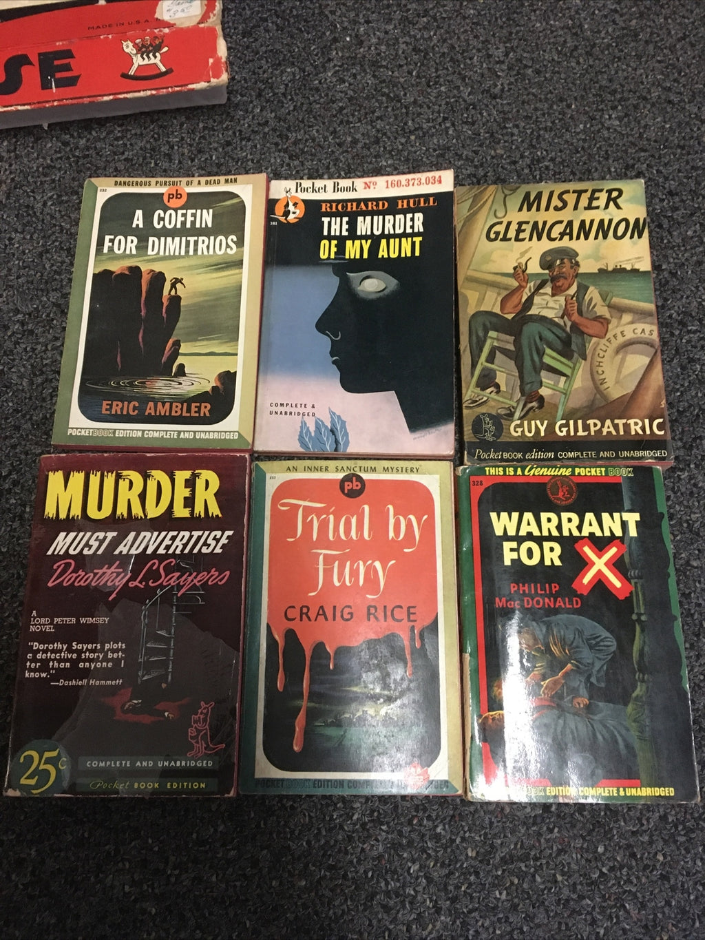 Lot Of 6 Vintage Books - Pocket Book Edition Complete And Unabridged0