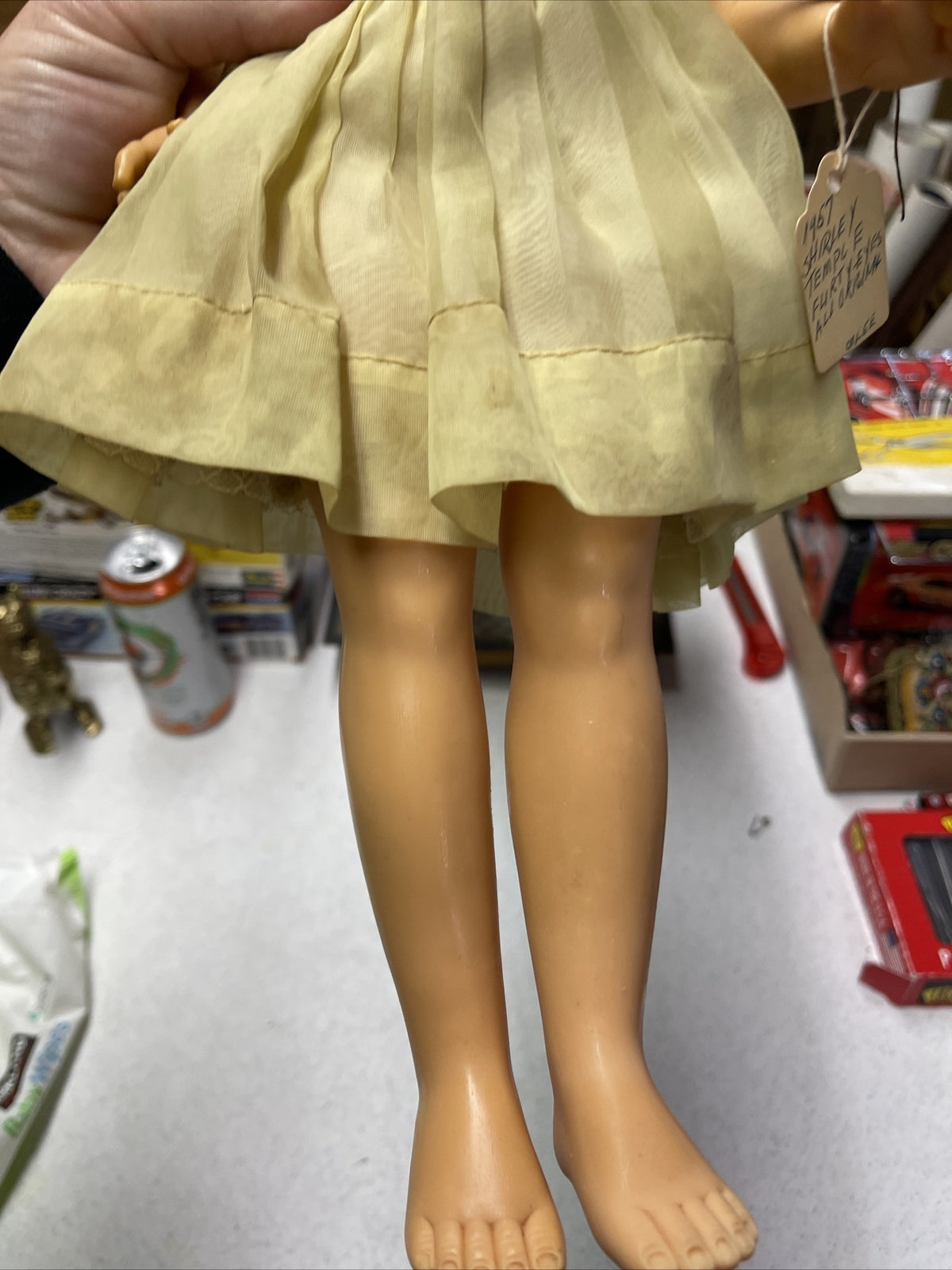 Vintage 19" Flirty Eye  Ideal Shirley Temple Doll Original Dress 19573