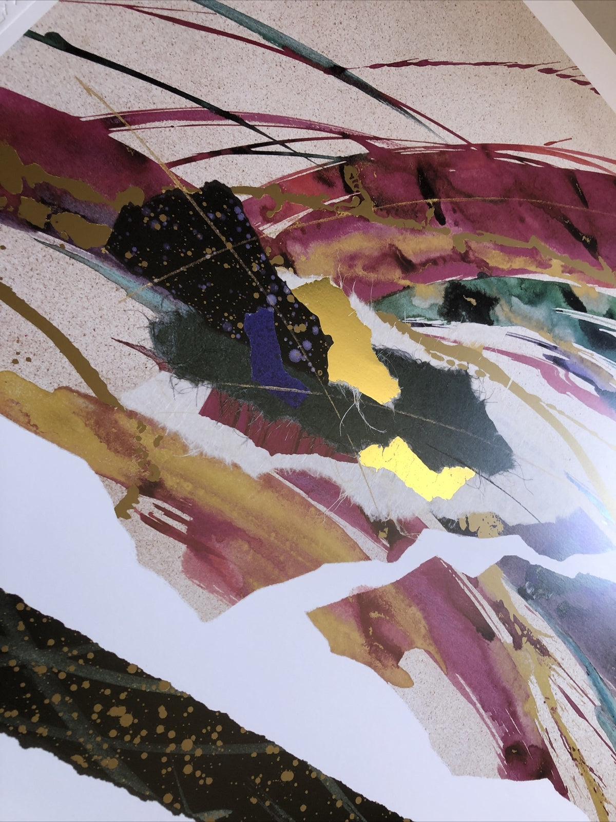 Steve Strickland 1993 “Crystal Rhythm II” Devon Editions 36”x24”4