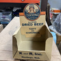 LOT o 5 Vintage 1930s K + R Beef Jerky Display General store Mercantile Grocery0