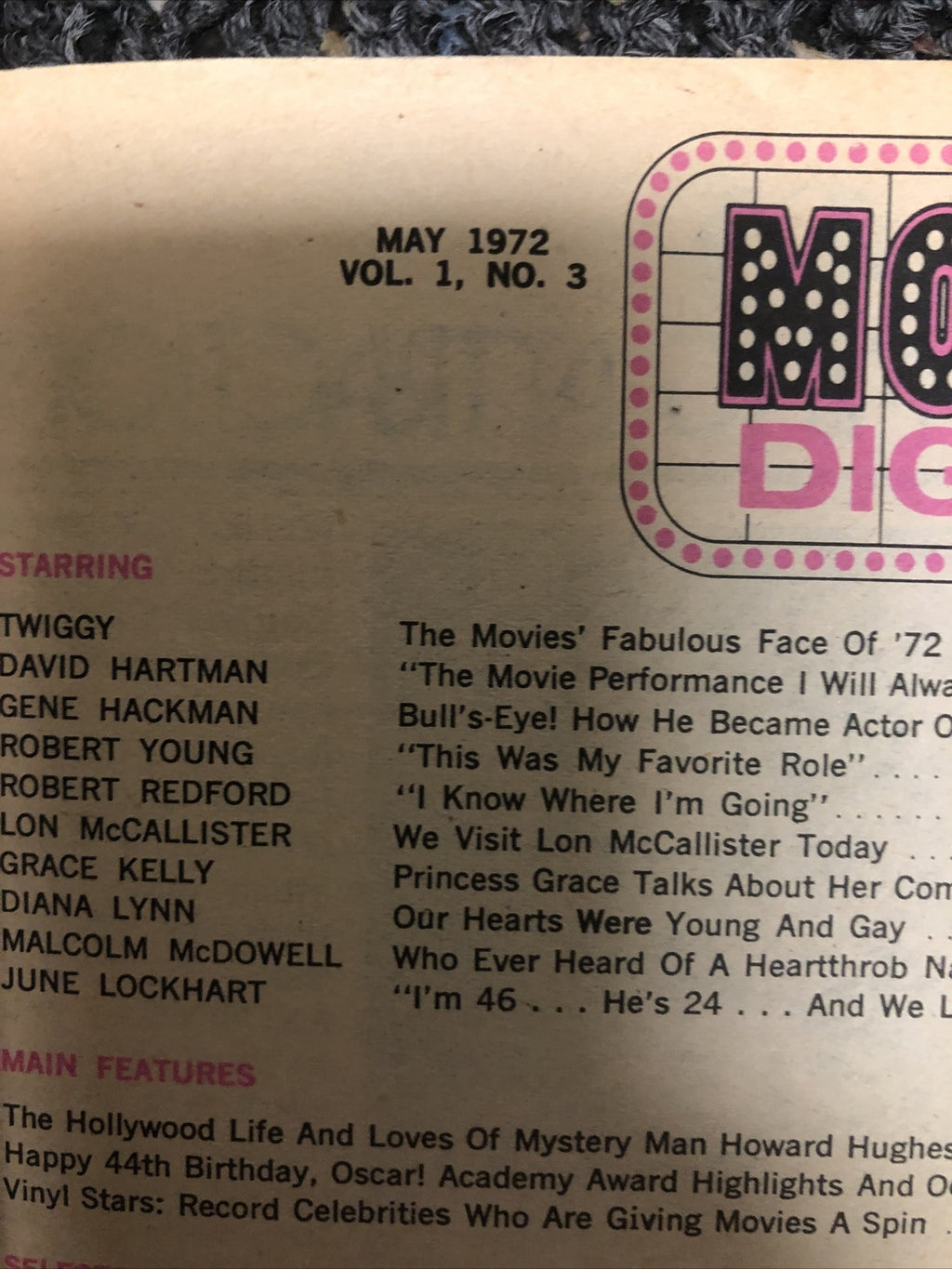 Movie Digest #3  May 1972 -  Twiggy Howard Hughes Magazine2