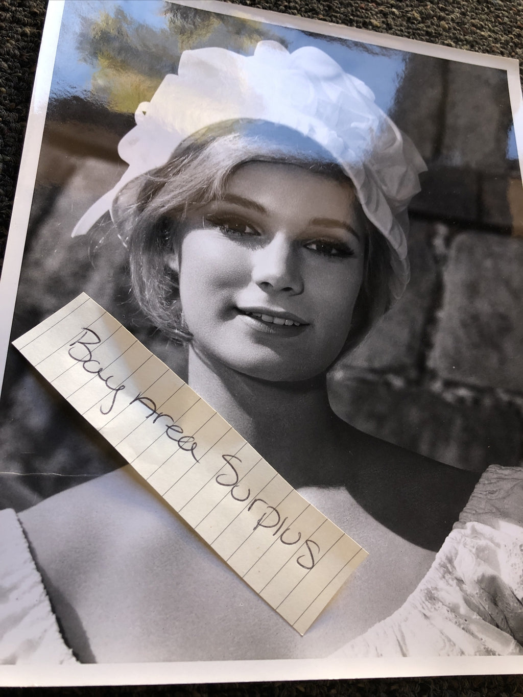 RARE Original Vintage Unpublished Photo Of Yvette Mimieux 10”x8”5