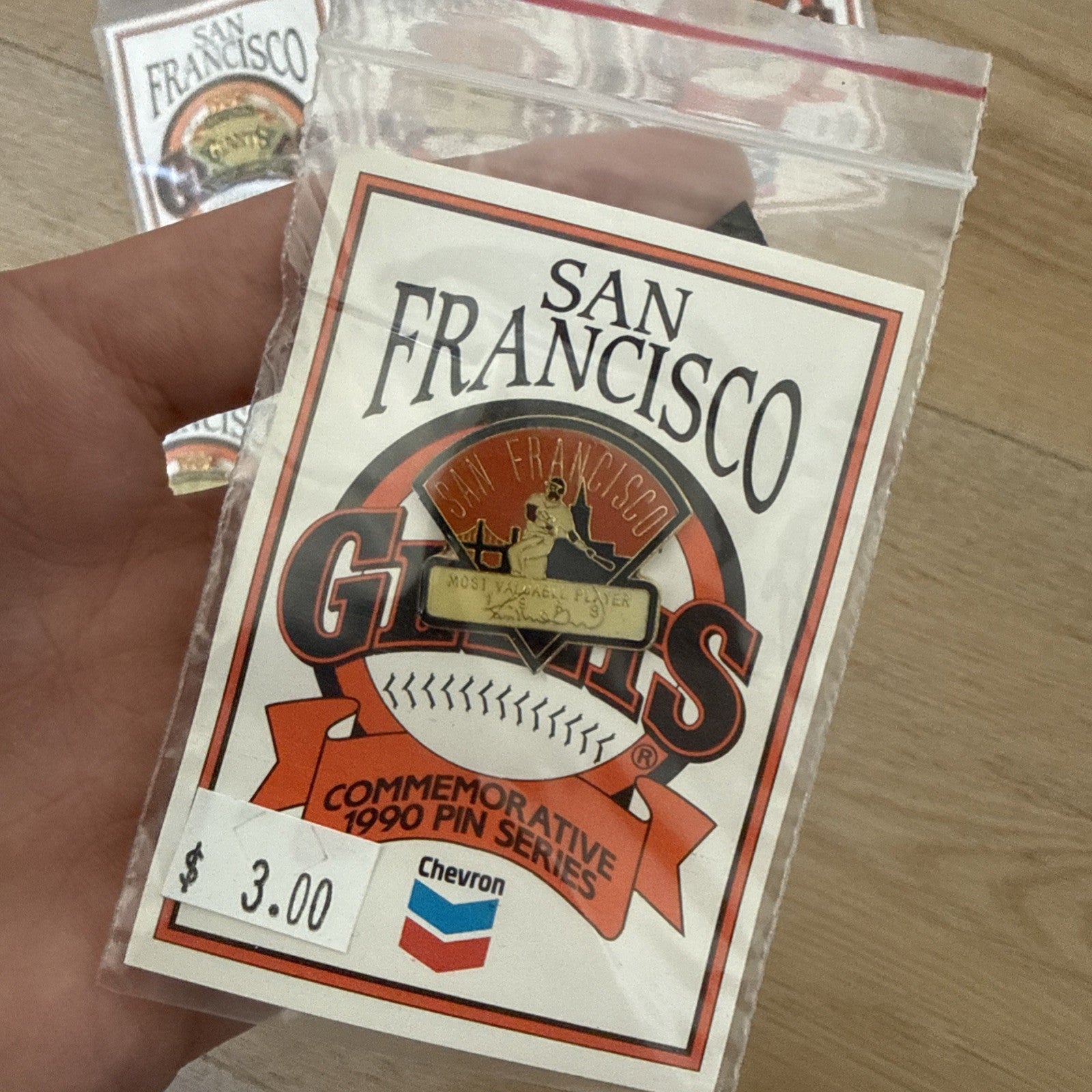Lot of 6 1989 San Francisco Giants Commemorative Pin Series by Chevron2