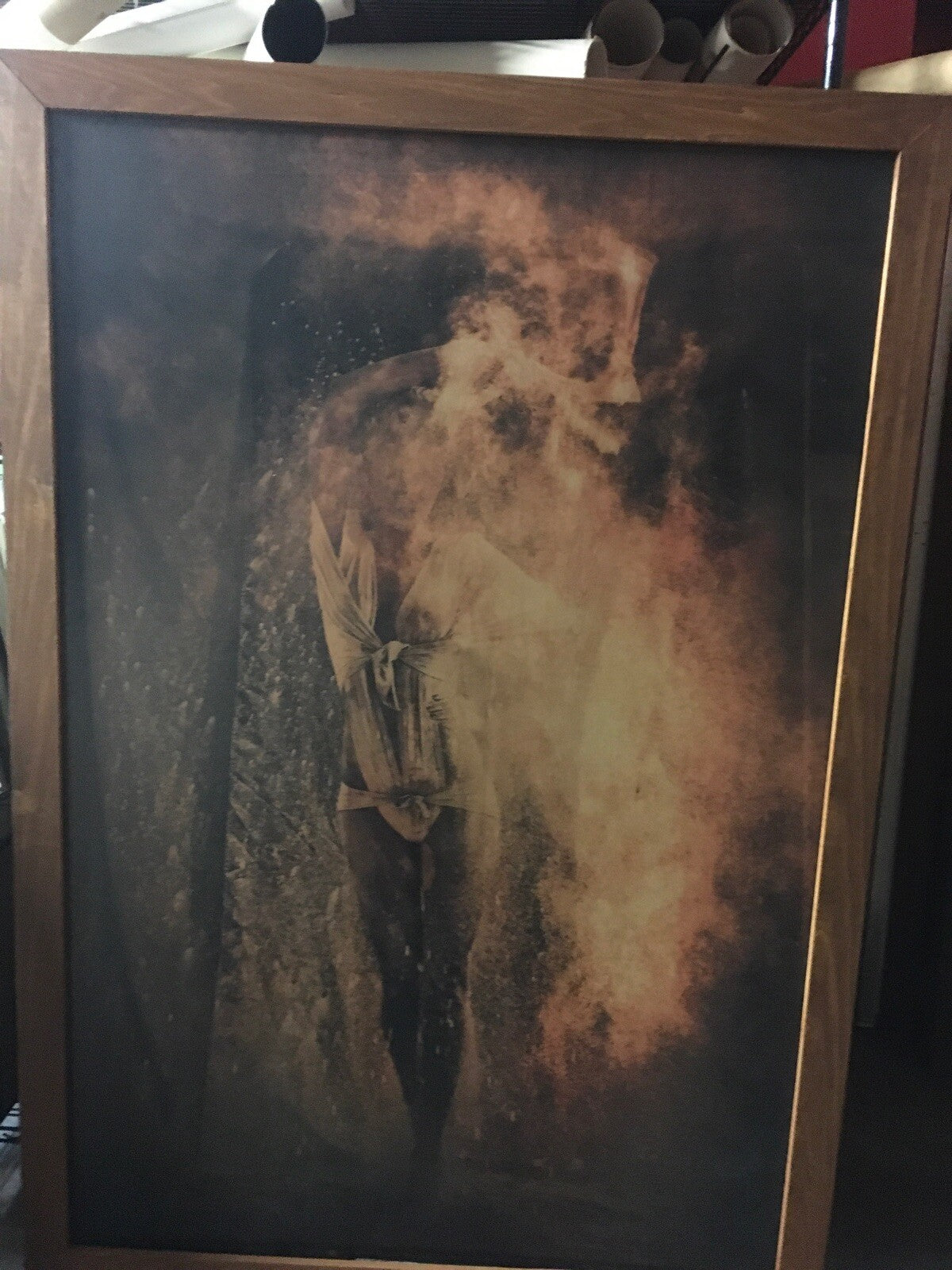 Rare Framed Art Beautiful Faded Women  Disappearances 64”x44”0