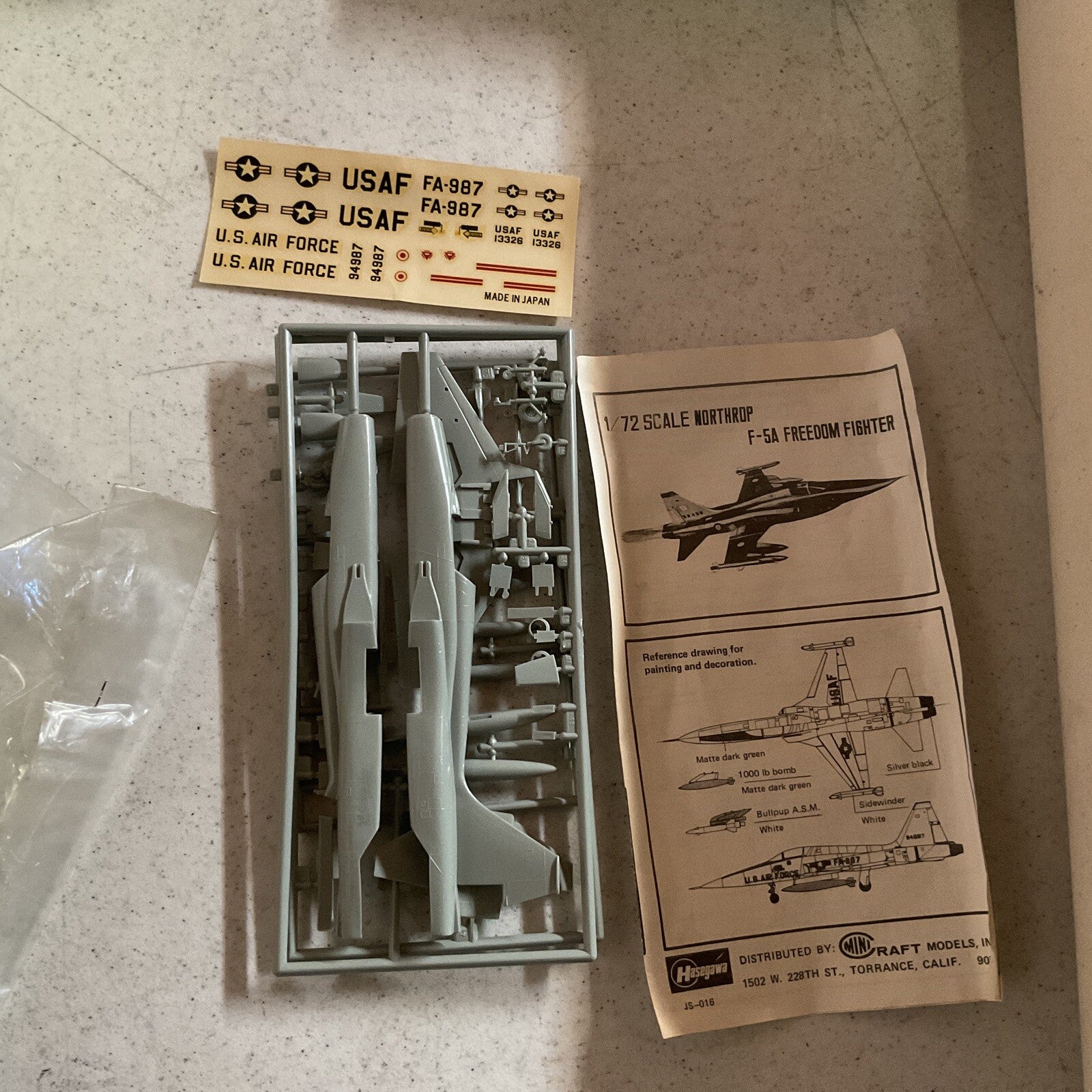 Lot Airplane Model Kit 1/172 Scale Mitsubishi G4MI F5A Freedom fighter, A6m2,5