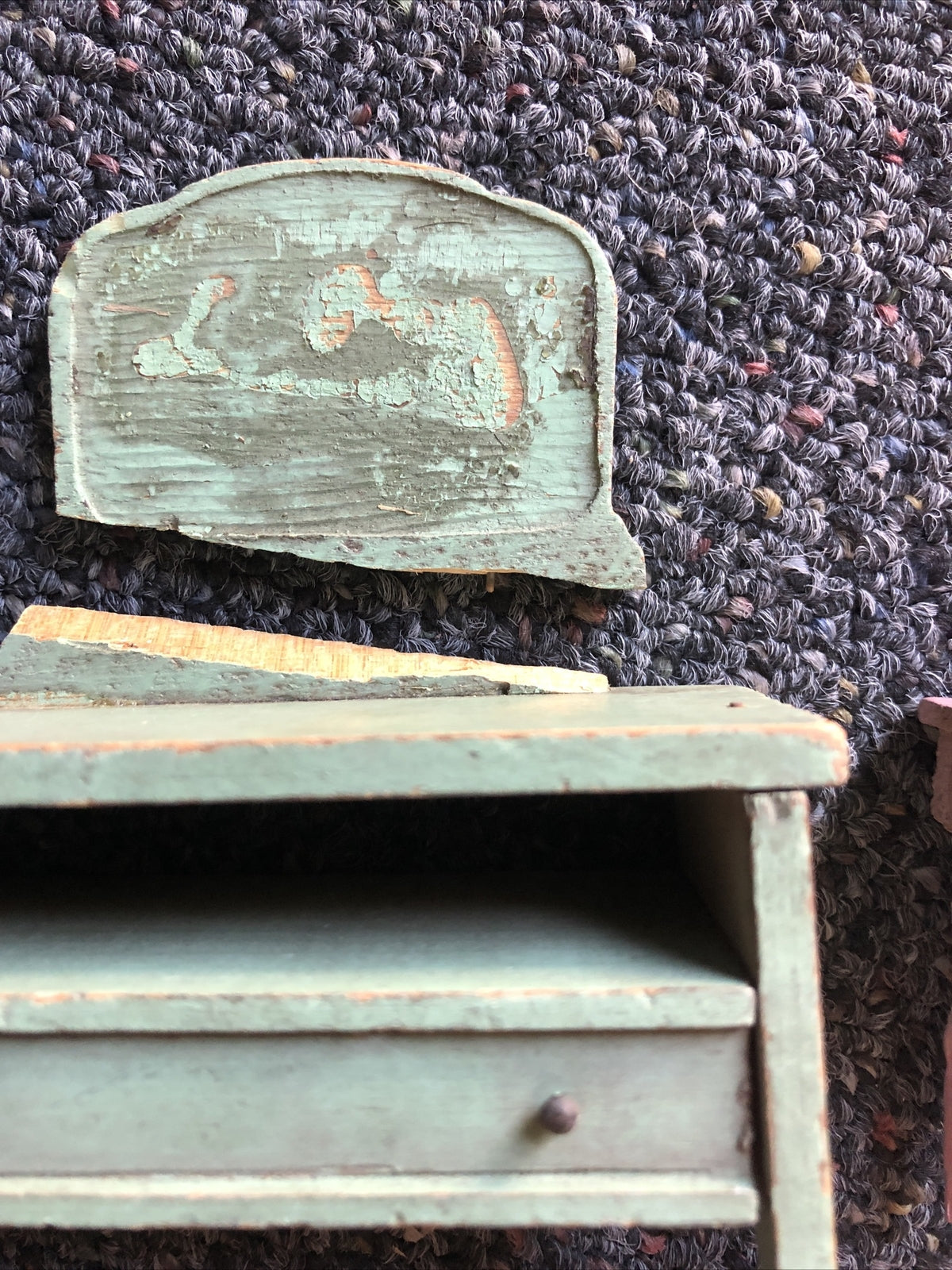 Antique Dollhouse Furniture Doll House Accessories Lot Of 31