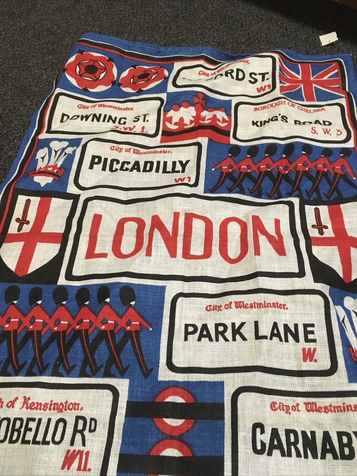 Vintage Linen Kitchen Towel by Ulster- London- Piccadilly-City Of Westminster1