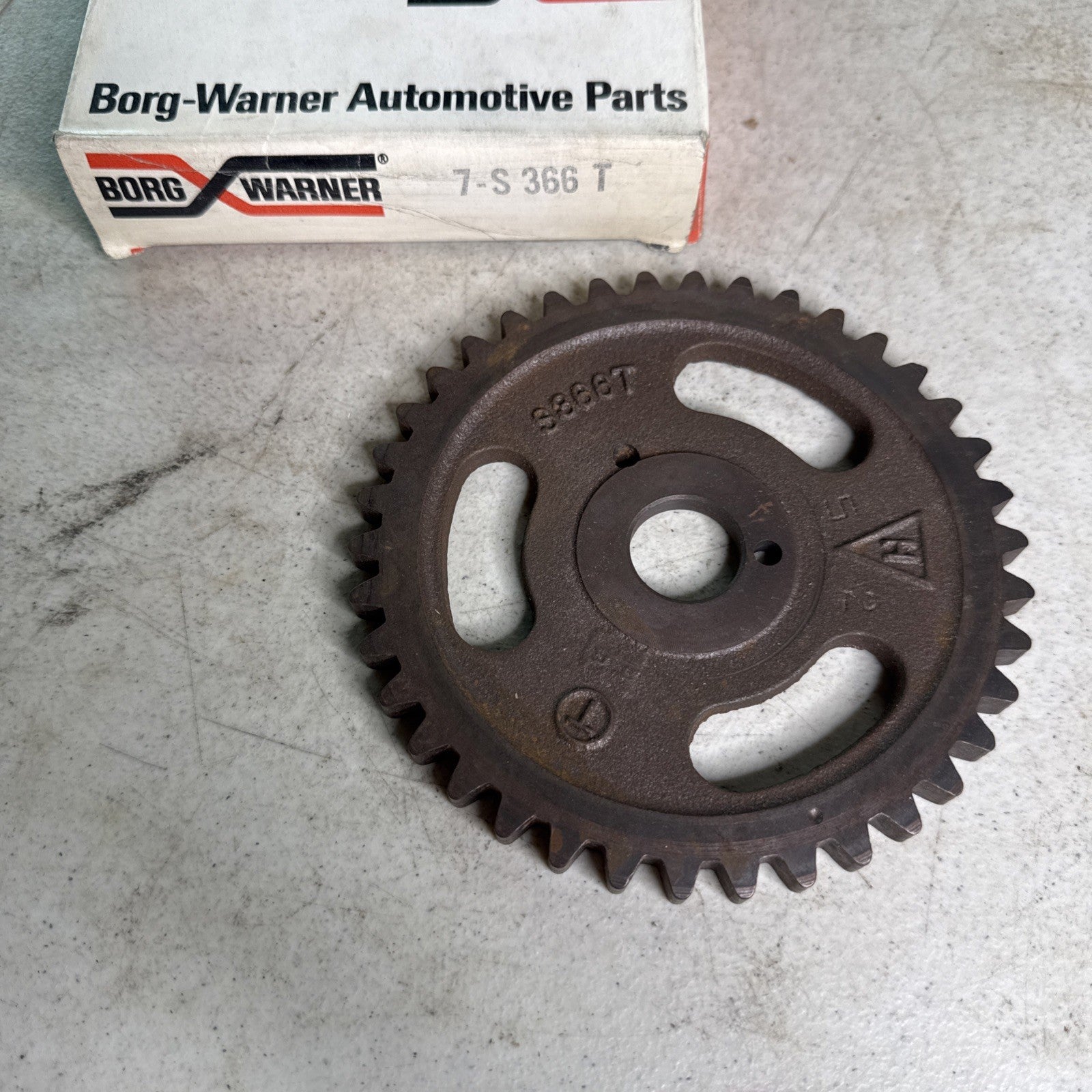 NOS Borg Warner 7- S 366 T Automotive Parts Timing Gear Sprocket Vintage OEM1