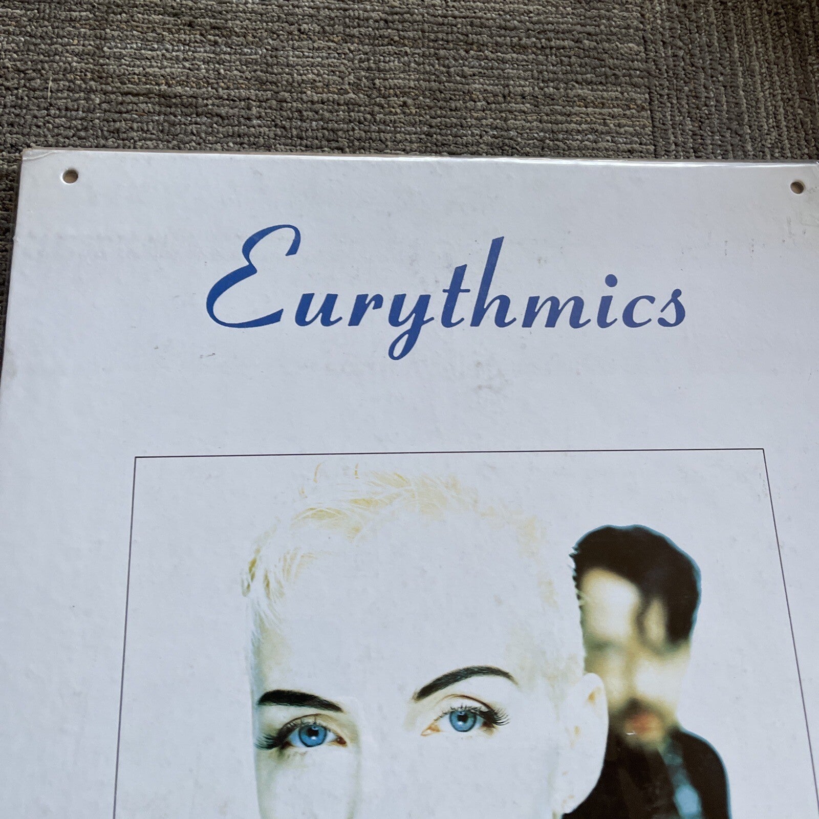 1989 EURYTHMICS We Too Are One Record Store Promo Poster Cardboard Display3