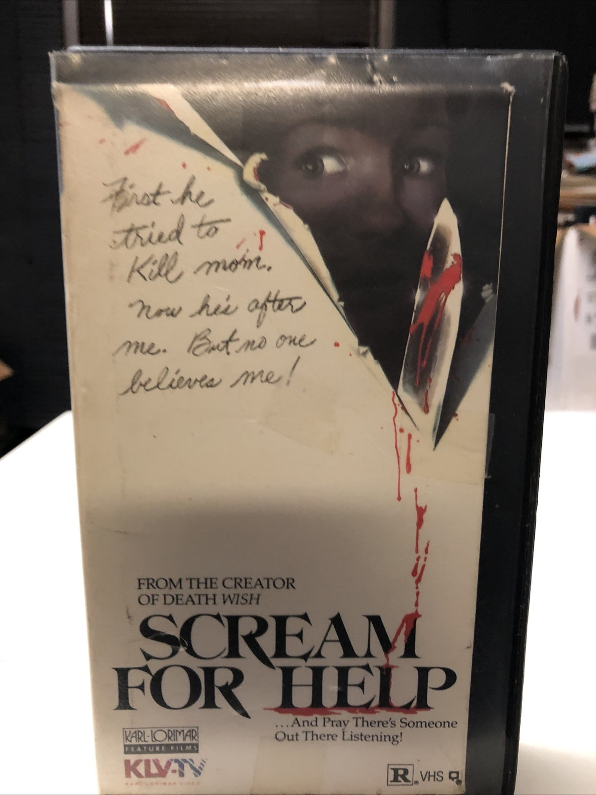Cult Horror Scream For Help Sexy Thriller B List   RACHAEL KELLY VHS1