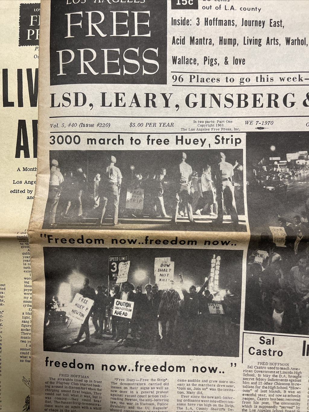 LOS ANGELES FREE PRESS Black Panther issues LOT Of 2 ORIGINAL 1968 &69 Magazine5
