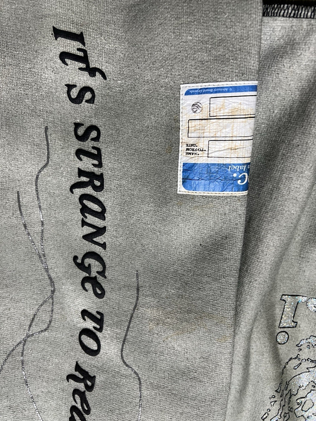 RARE ABC Advisory Board Crystals Hoodie XXL Grey Mushroom Graphic Comes Back To7