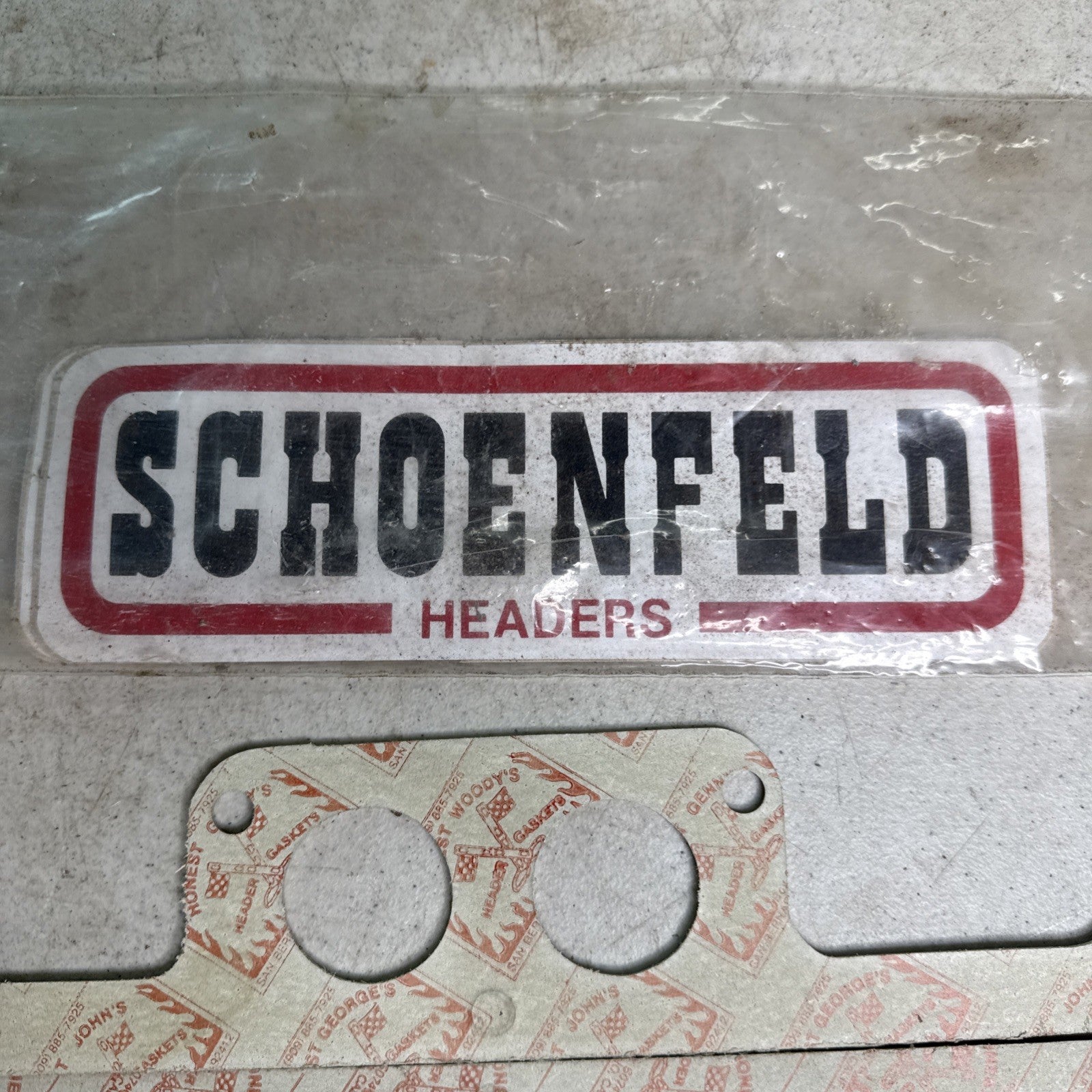 80s Schoenfeld Headers Exhaust Header Gasket Set for Big Block Chevy? NEW4