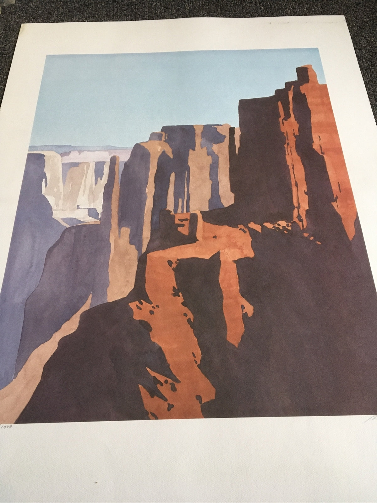 1984 Art Image “Mesa” By Robert White Signed And Numbered 39/15007