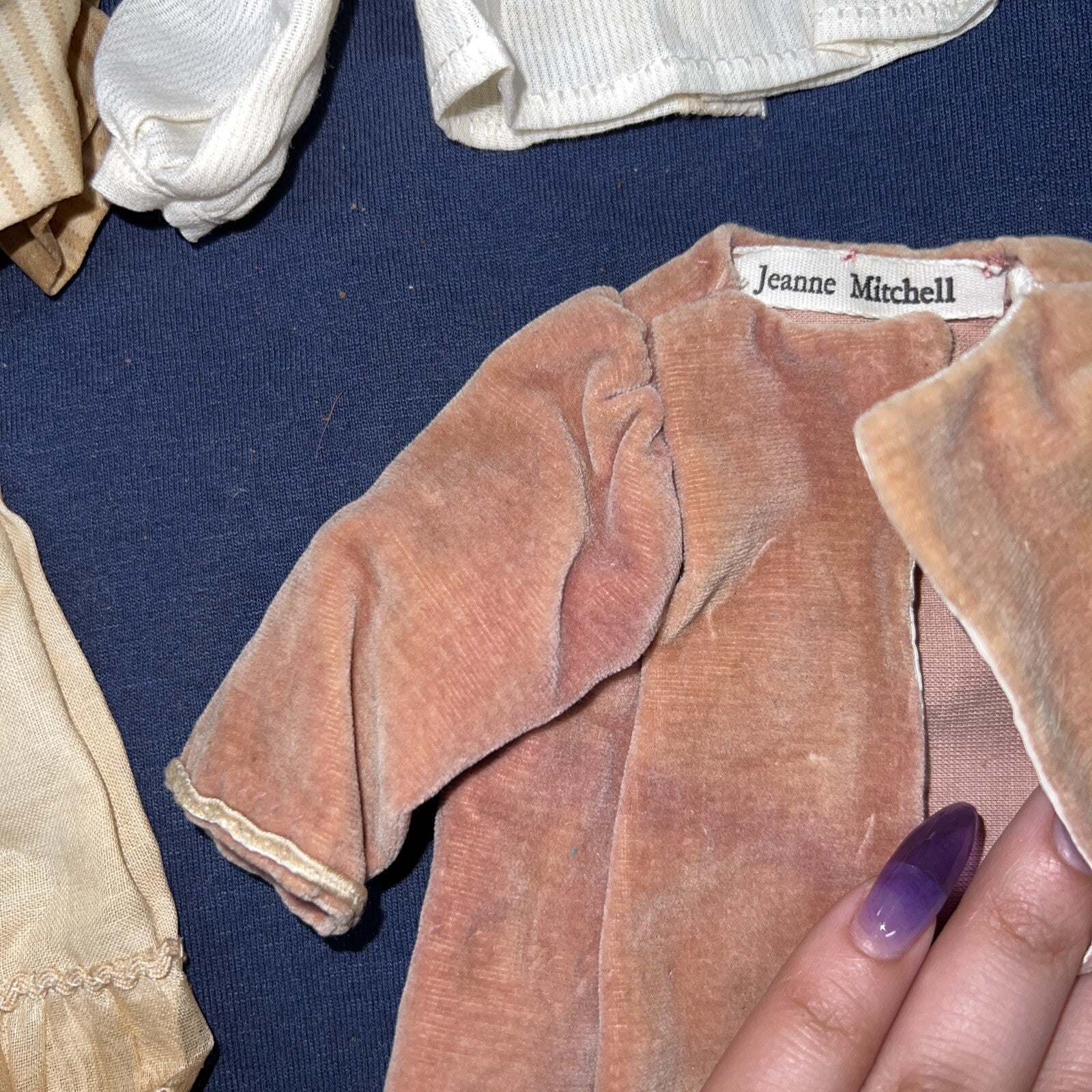 Lot of Antique Vintage Doll Clothing Outfits Unique Handmade7