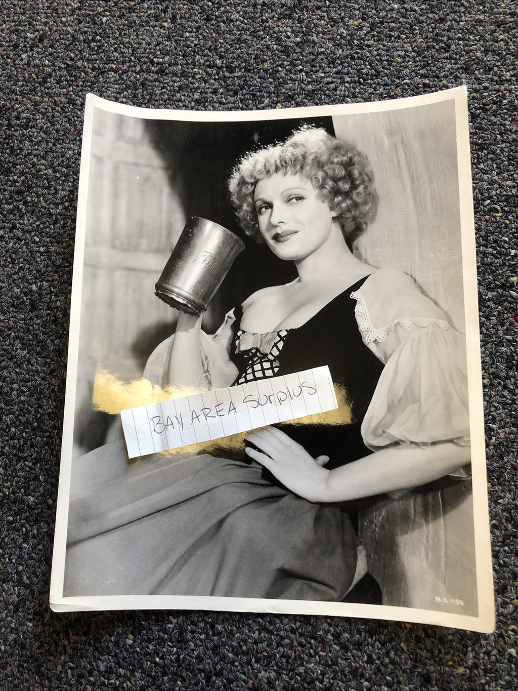 Rare Vintage Original Photo Of ANN NEAGE 10”x7.5” Black/White Candid0