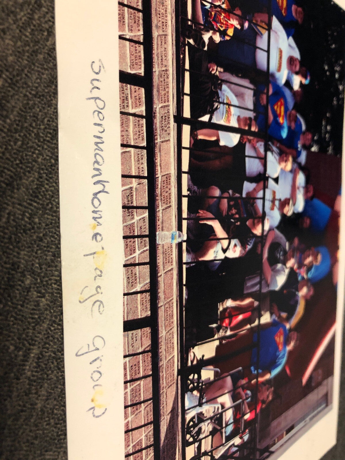 VTG Superman Fan Home Page Group Photo And Chris Reeve Photo 8”x5” & 7”x5”3