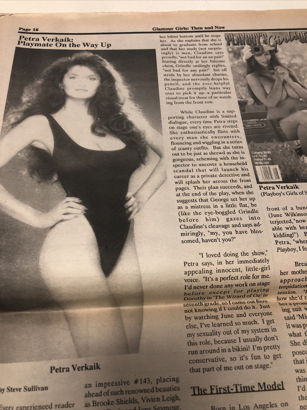 GLAMOUR GIRLS : THEN AND NOW #7 1995  June Wilkinson Issue Goddess For The Ages3