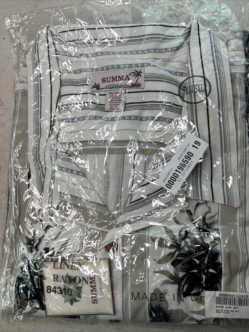 Summa Men’s Cotton Button Up Shirts 5XL Large Lot Of 21