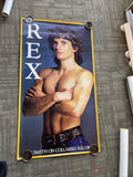 #185 1981 REX SMITH Record Store Promo Poster Village People 27”x48”0