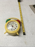 Vtg Alarm Yellow Clock Plastic Twin Bell Apollo Quartz Clock Kids Vintage0