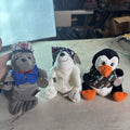 Coca Cola Plush Collection Lot of 3 White Bear 1999 Bean Bag Yellow Red Coke0