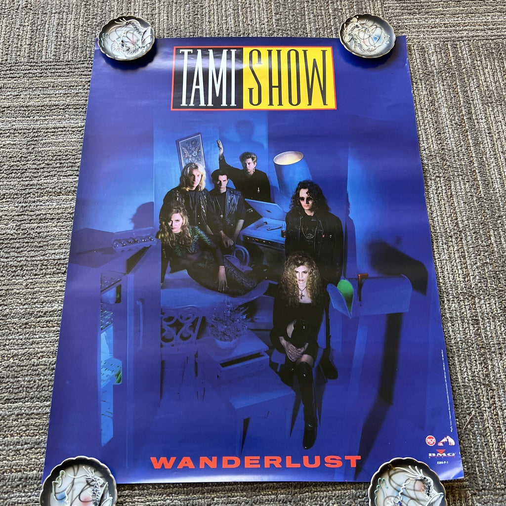 Vintage Tami Show Wanderlust 1991 BMG Music RCA 90’s Rock Promo Poster0