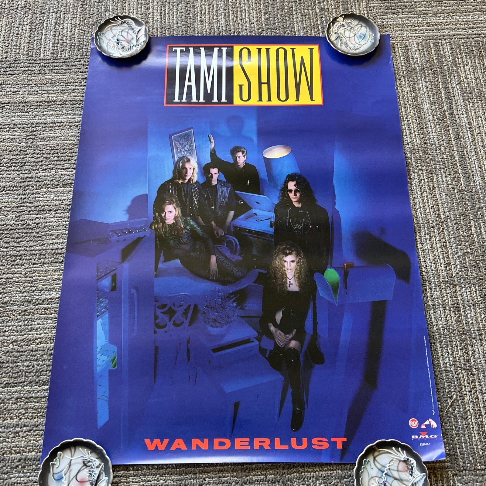 Vintage Tami Show Wanderlust 1991 BMG Music RCA 90’s Rock Promo Poster0