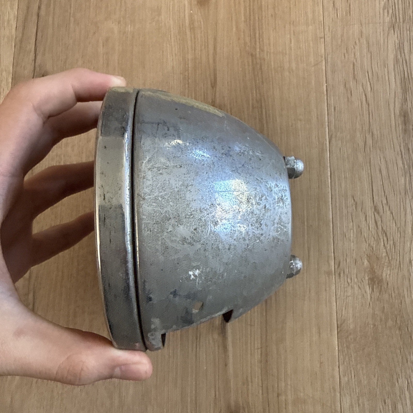 Vintage 5" STOP Tail Light Bezel - Antique Bus Truck SCTA Rat Rod Accessory1