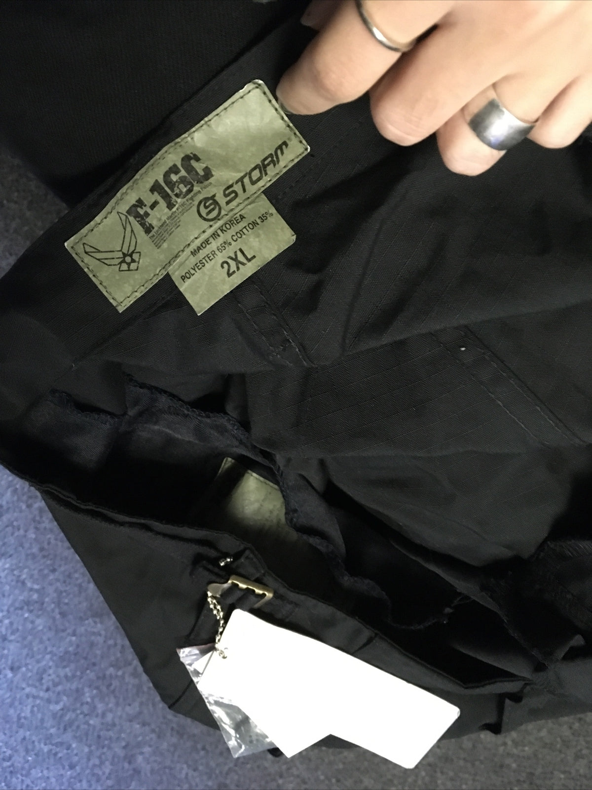 Storm Mechanism BLACK Storm Rain Pants: 2XL Winter Pants F-16c No: 454709