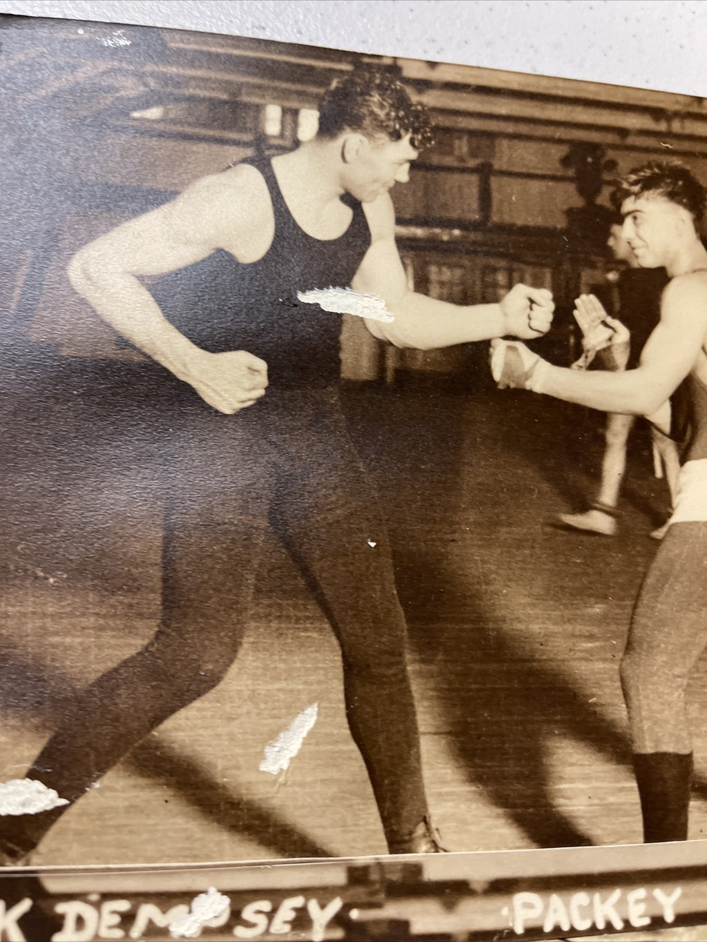 1920 Jack Dempsey Packey O’gatty Original Vintage Boxing Photo2