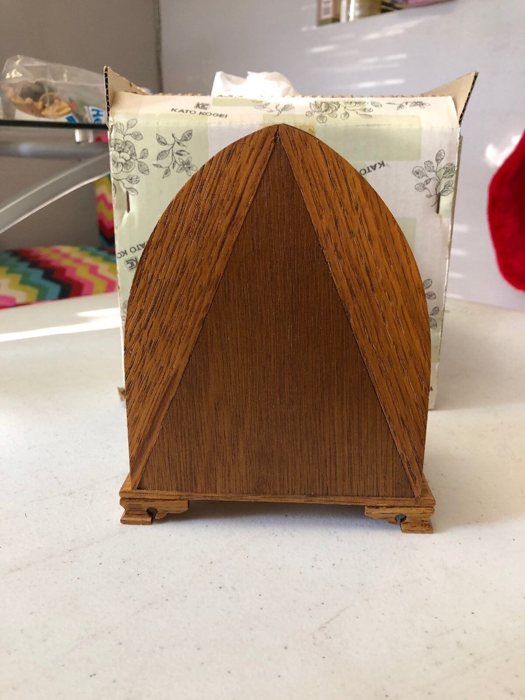 VTG NEW Artistry in Wood WILLITTS Radio Wooden Music Box PLAYS As Time Goes By2