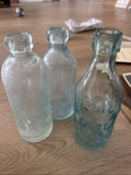 Antique Blob Top Glass Bottle Lot Of 3 Samuel Springs Soda John Howell Appleton0
