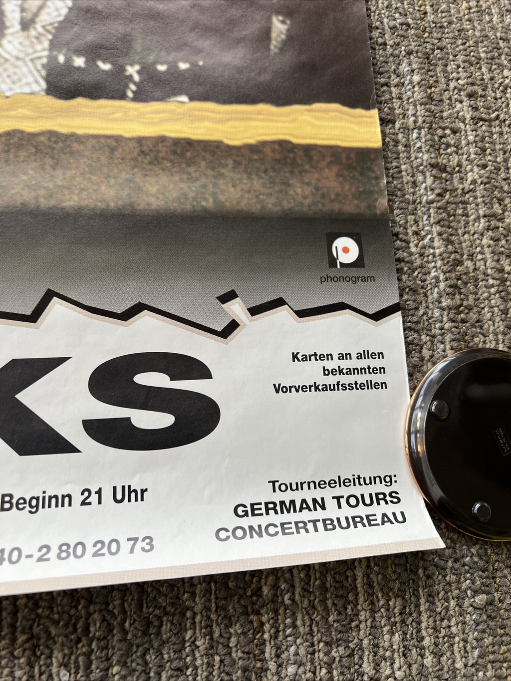 The Black Crowes Live in Concert Docks Hamburg German Tours Vintage MTV Poster 3