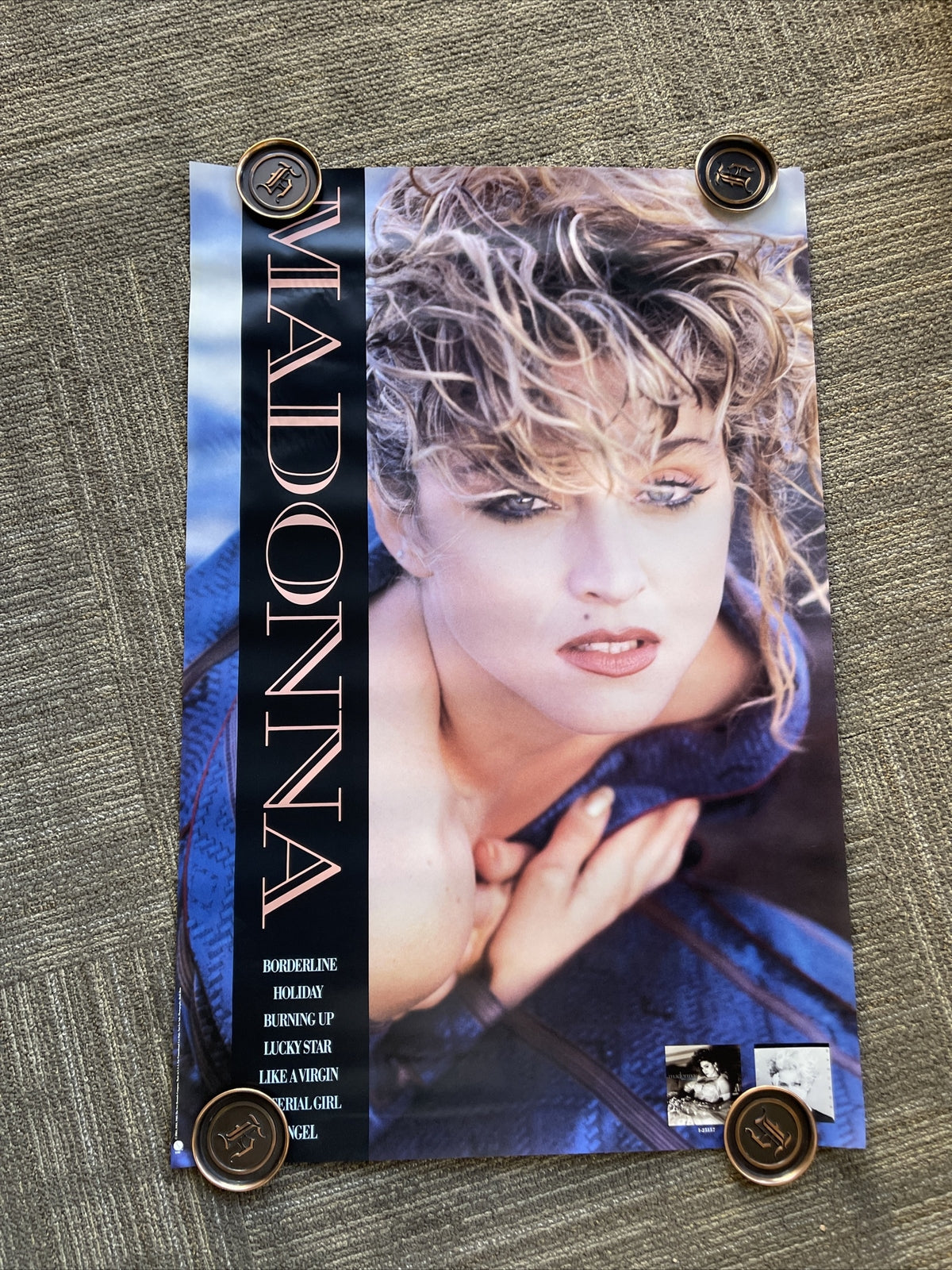 #184 1985 MADONNA  rare vintage original Sire Record Store  promo poster 23x35”0