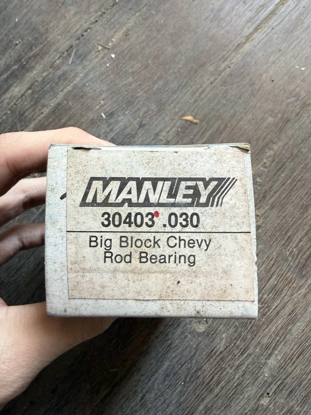 Manley 30403 .030 Big Block Chevy BBC V8 Connecting Rod Bearings Vintage NOS0