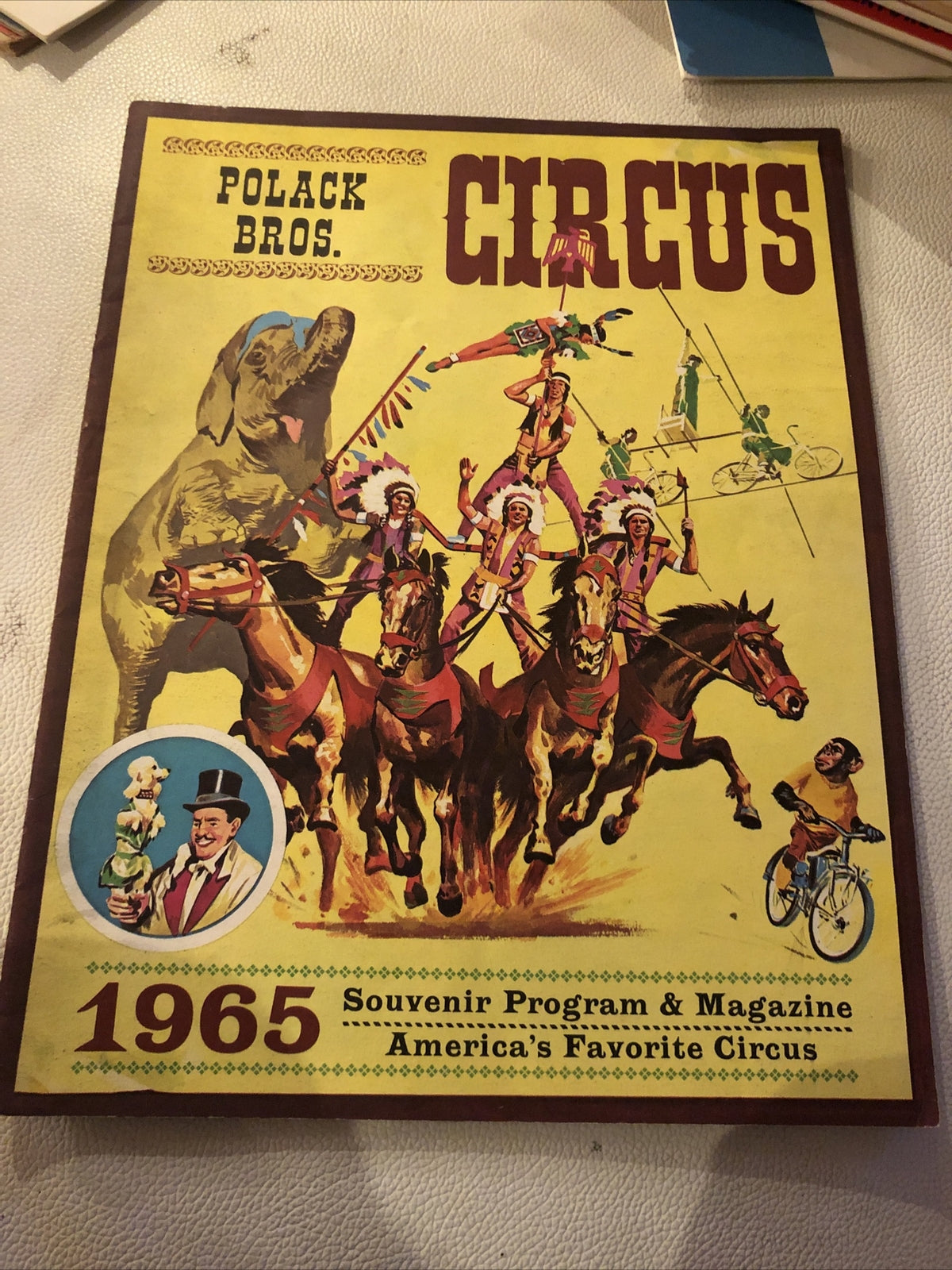 Polack Brothers  Circus Advertising Program 19650
