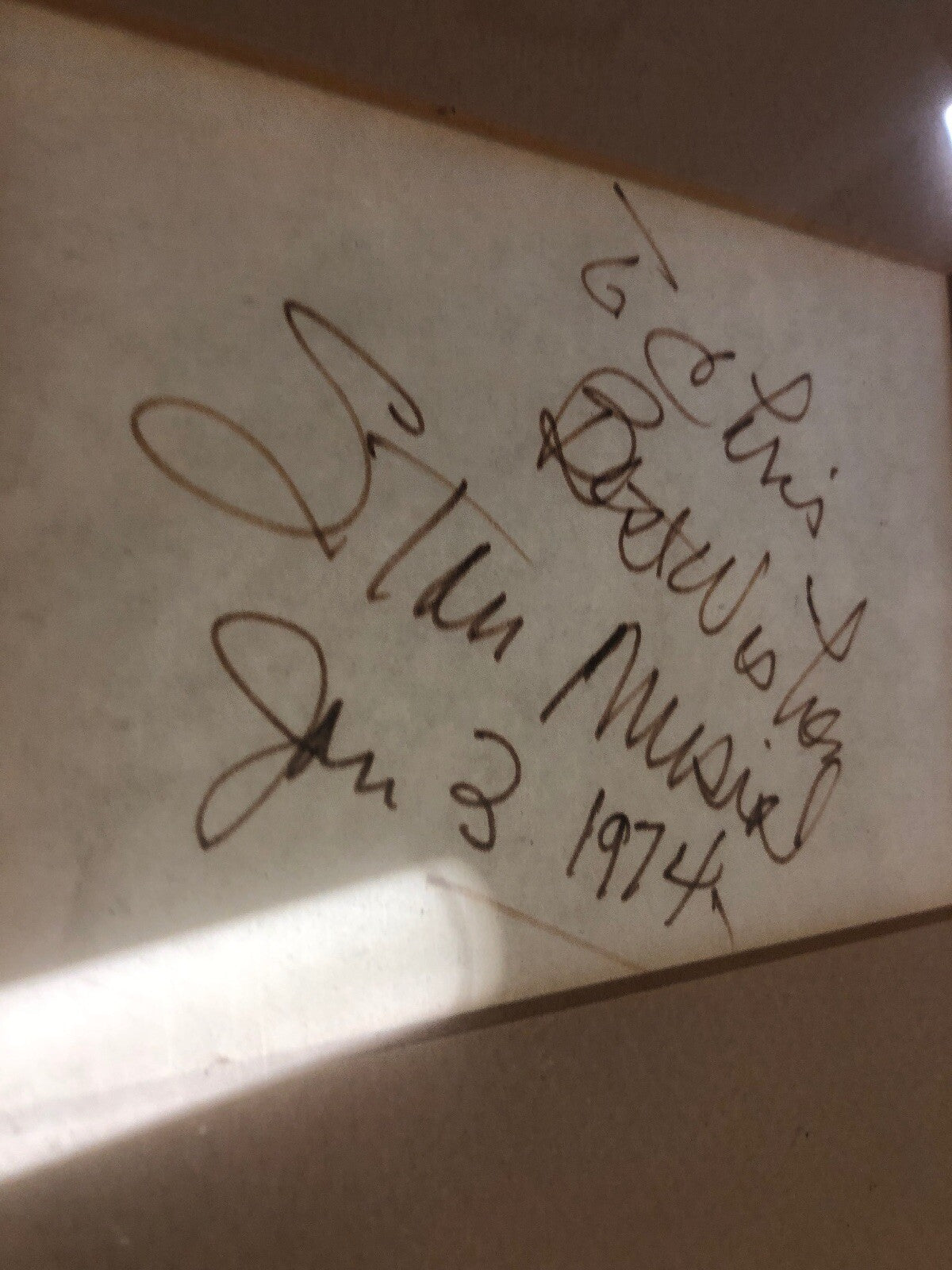 Vintage 1974 Stan Musial CARDINALS Autograph And Picture Custom Framing1