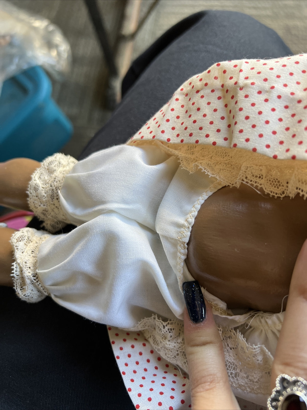 Vintage German 13” Kestner Repro 165 GOOGLIE EYES Cute Doll3
